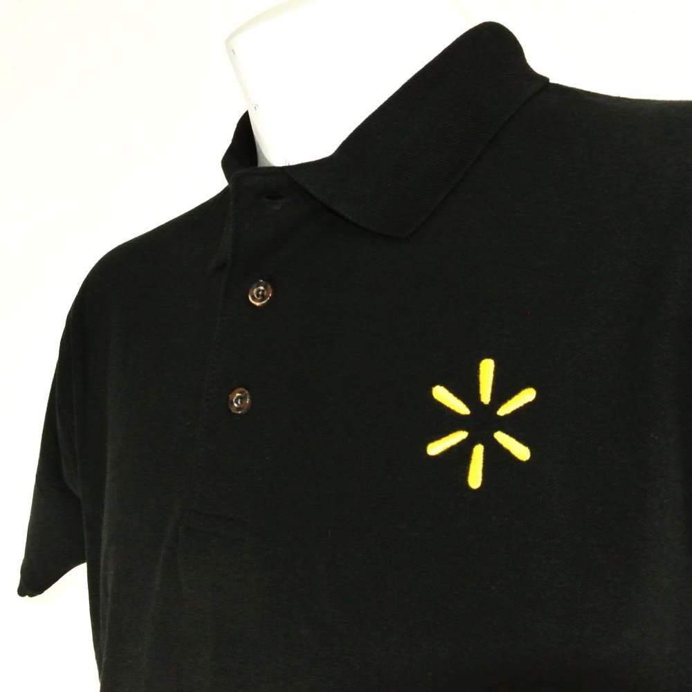 WALMART Spark Manager Associate Employee Uniform Men's Black Polo Shirt Size XL